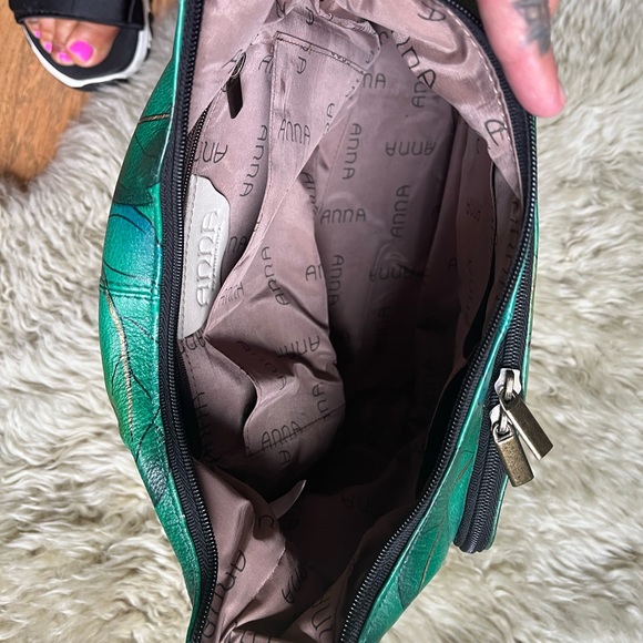 Anuschka Women's Genuine Leather Large Hobo Handbag -FREE SHIPPING - Picture 10 of 11